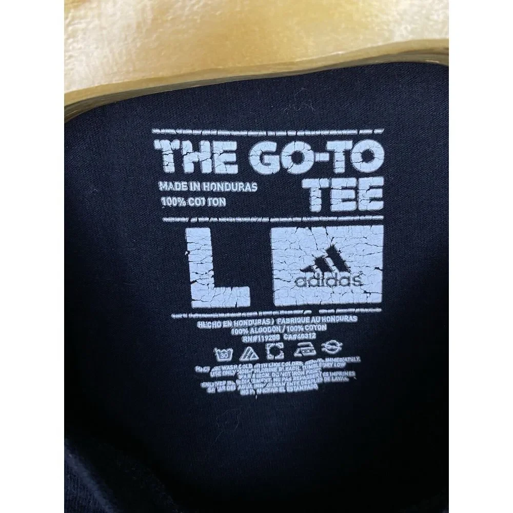 Adidas Mens The Go-To Tee NBA Lakers Basketball‎ Black Purple Large